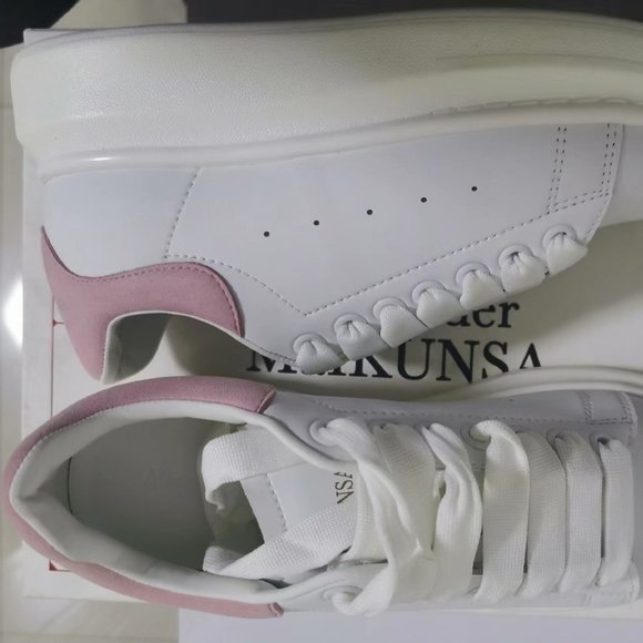 Alexander McQueen Shoes - McQueen Little White Shoes Powder Tail Pink Pink